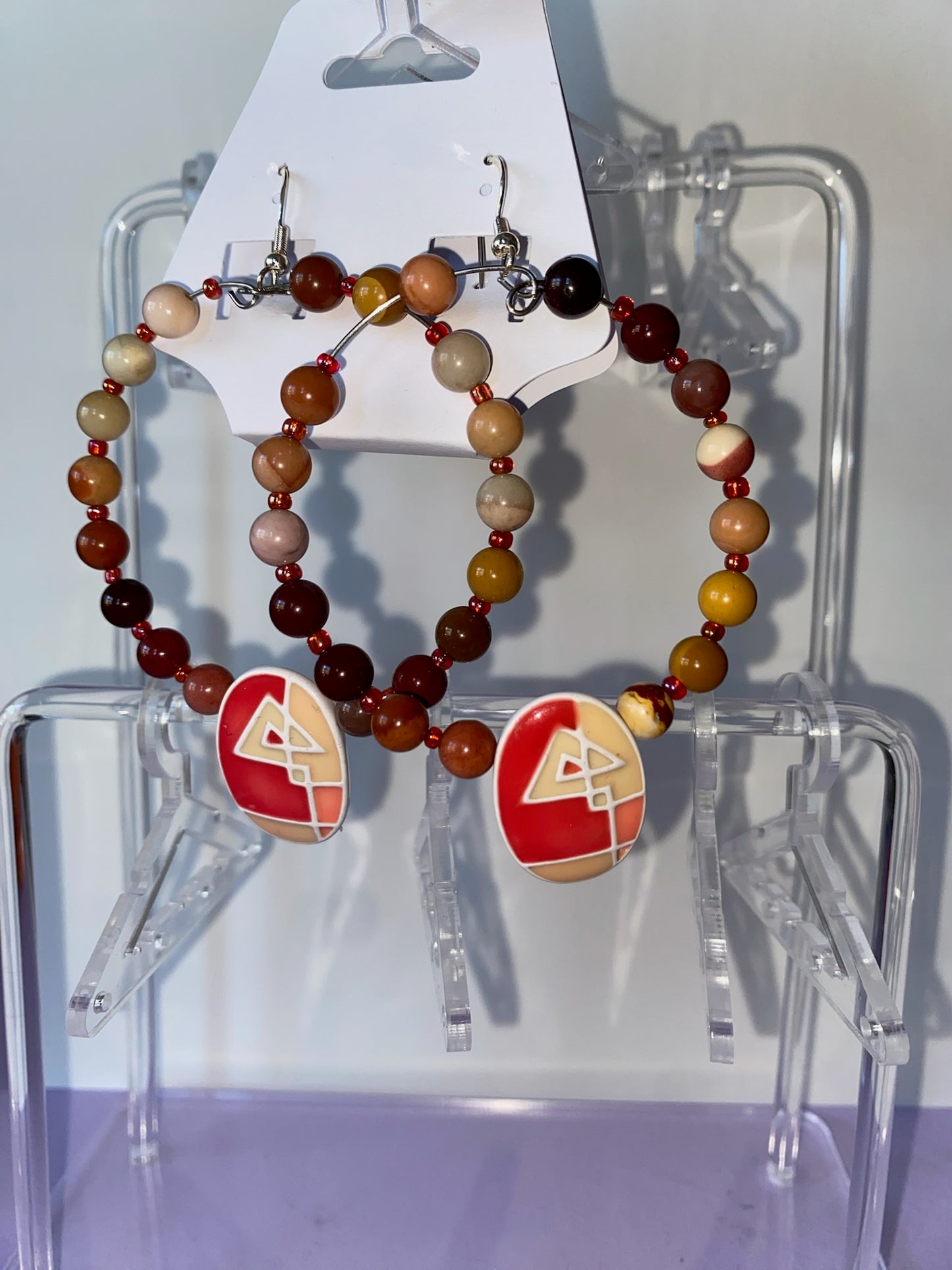 Multi Colored Warm Hoops - Earrings