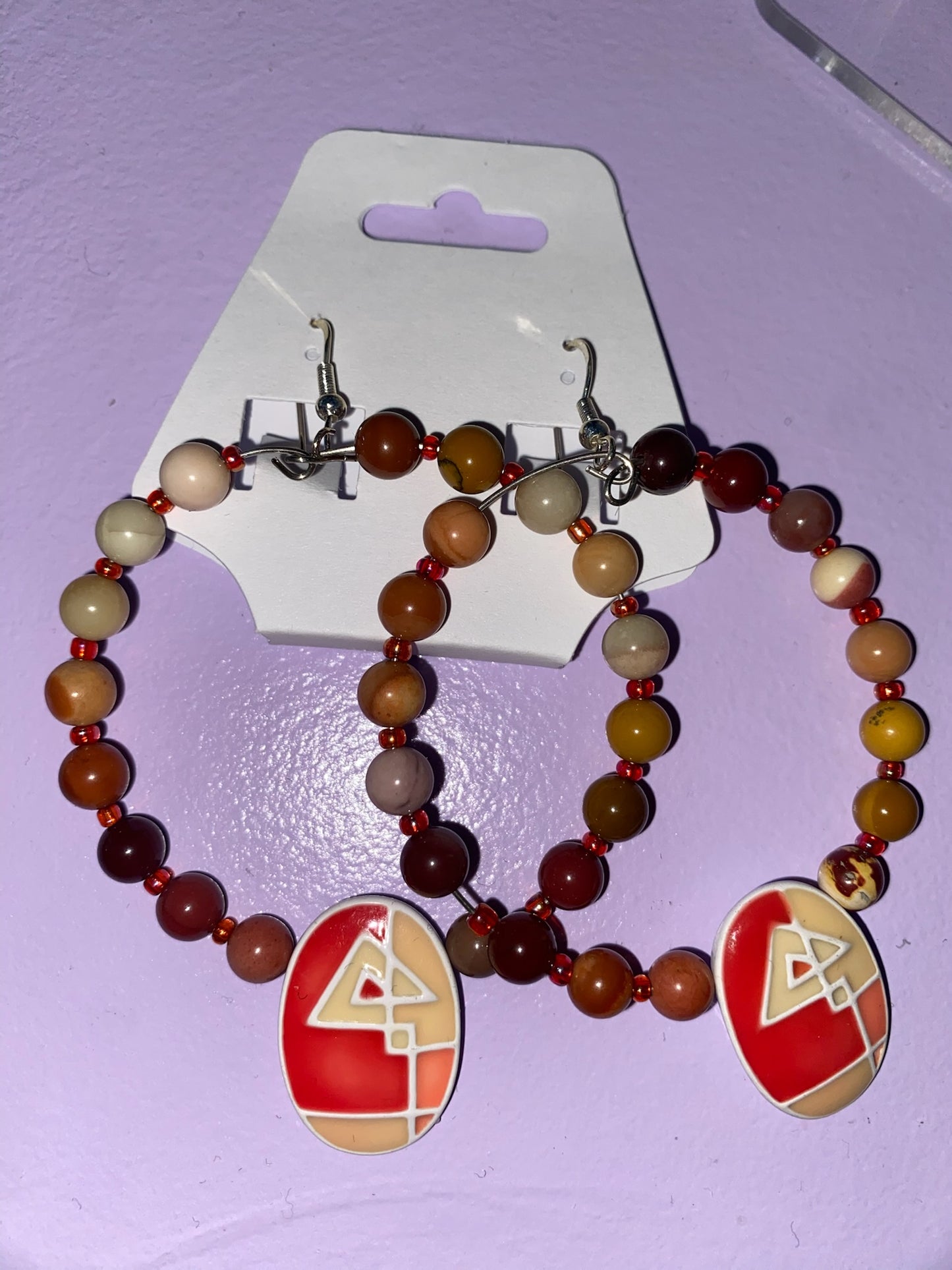 Multi Colored Warm Hoops - Earrings