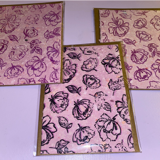 Falling Floral - Greeting Card
