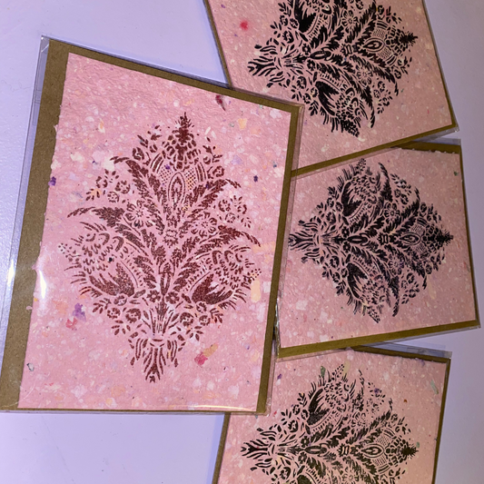 Printed On Pink - Greeting Card