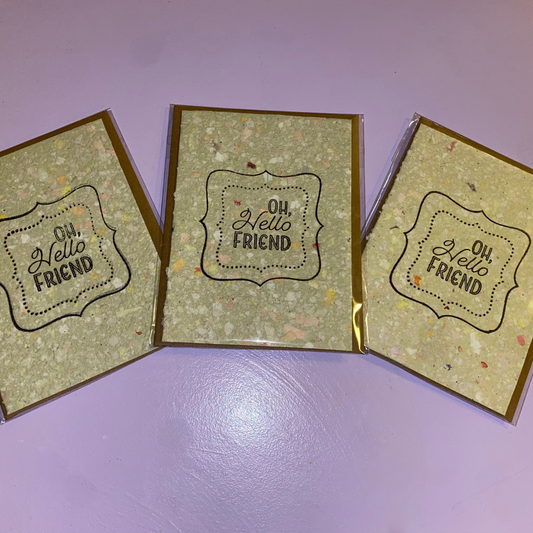 Oh, Hello Friend - Greeting Card