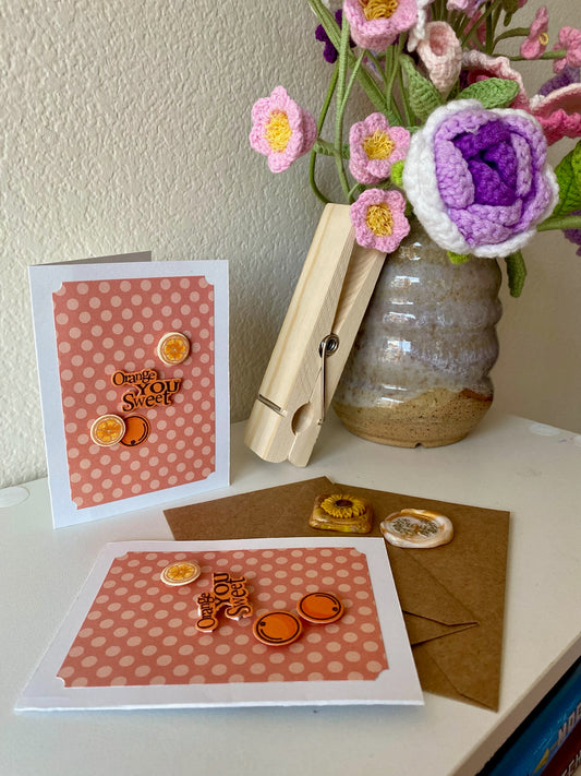 Orange You Sweet - Greeting Card