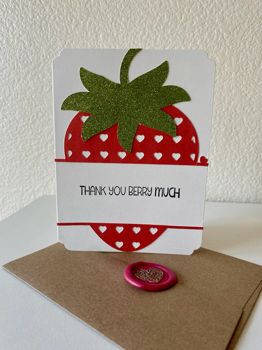 Thank You Berry Much - Greeting Card