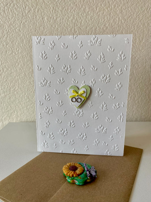 Wedding 2 Rings - Greeting Card